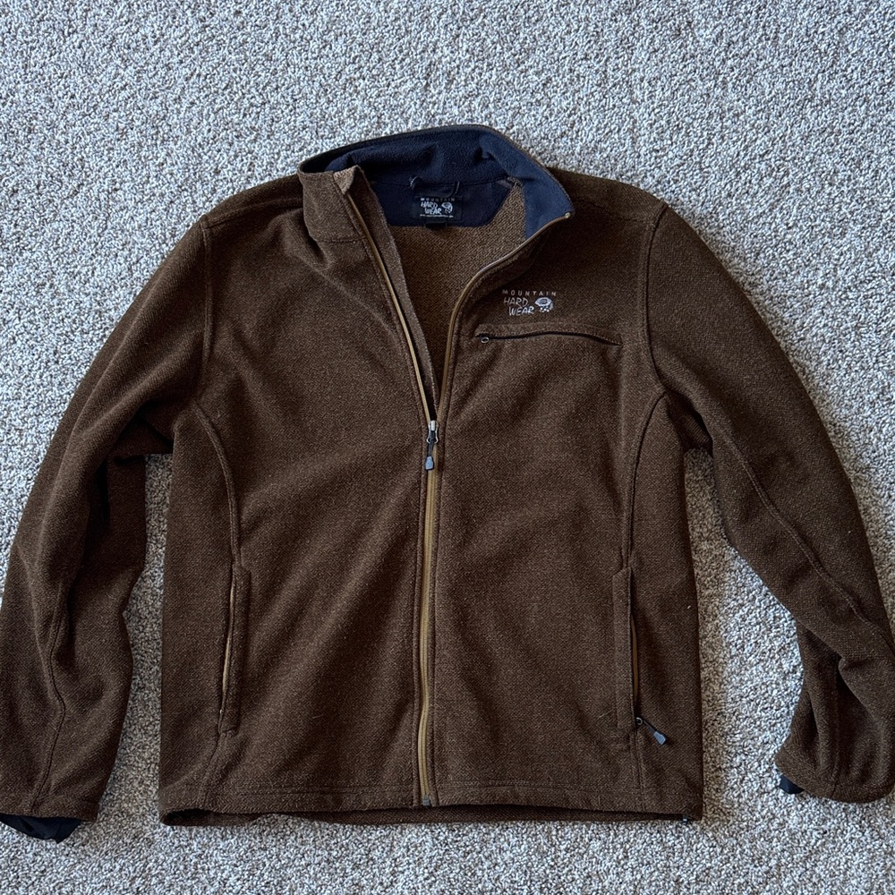 Mountain Hardwear Men's Brown Fleece Jacket